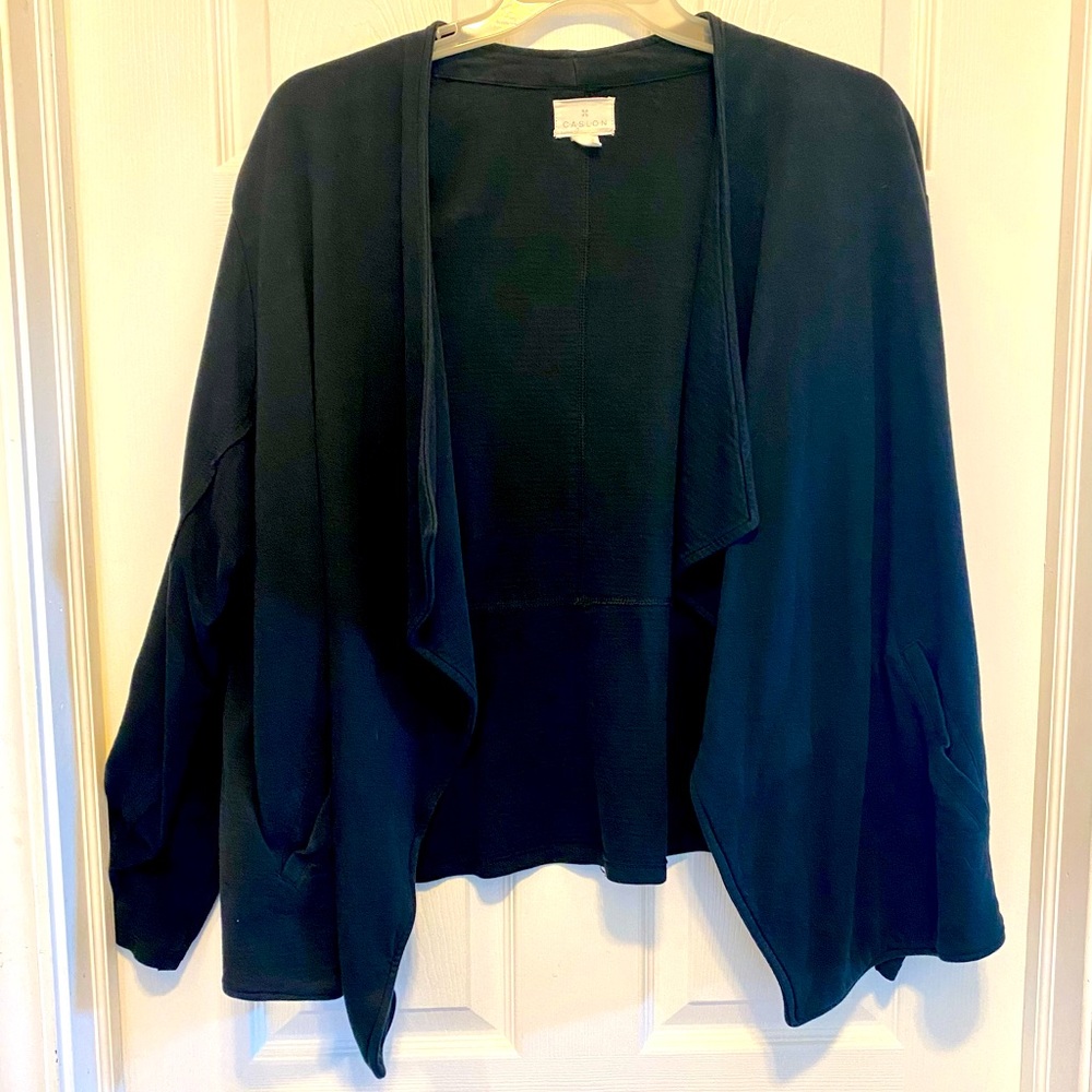 Black knit blazer